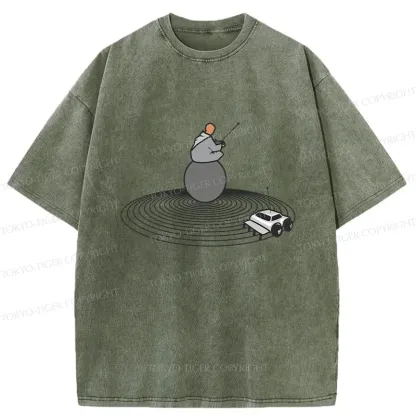 Tokyo-Tiger Interesting Zen Washed T-Shirt