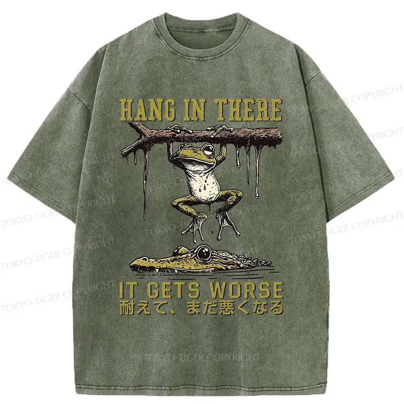 Tokyo-Tiger Desperate Frog Washed T-Shirt