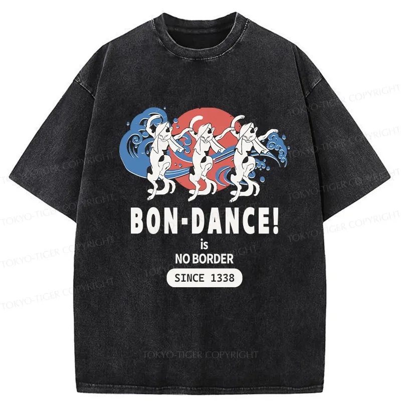 Tokyo-Tiger Japanese Traditional Obon Festival Washed T-Shirt