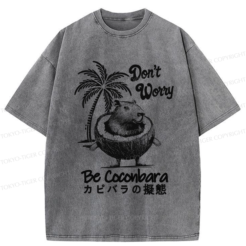 Tokyo-Tiger Don't Worry Be Coconbara Washed T-Shirt