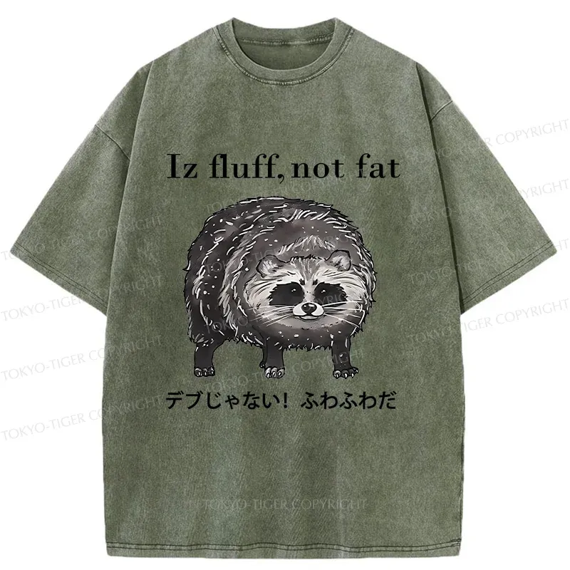 Tokyo-Tiger Furry Raccoon Washed T-Shirt