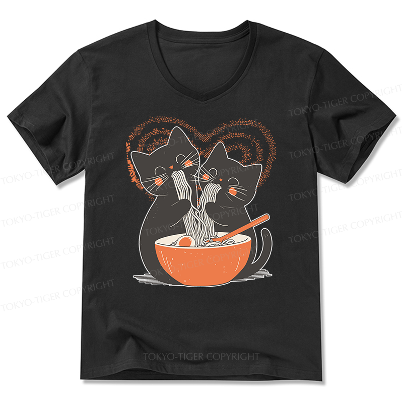 Tokyo-Tiger Let's Eat Ramen Together V-Neck Classic T-Shirt