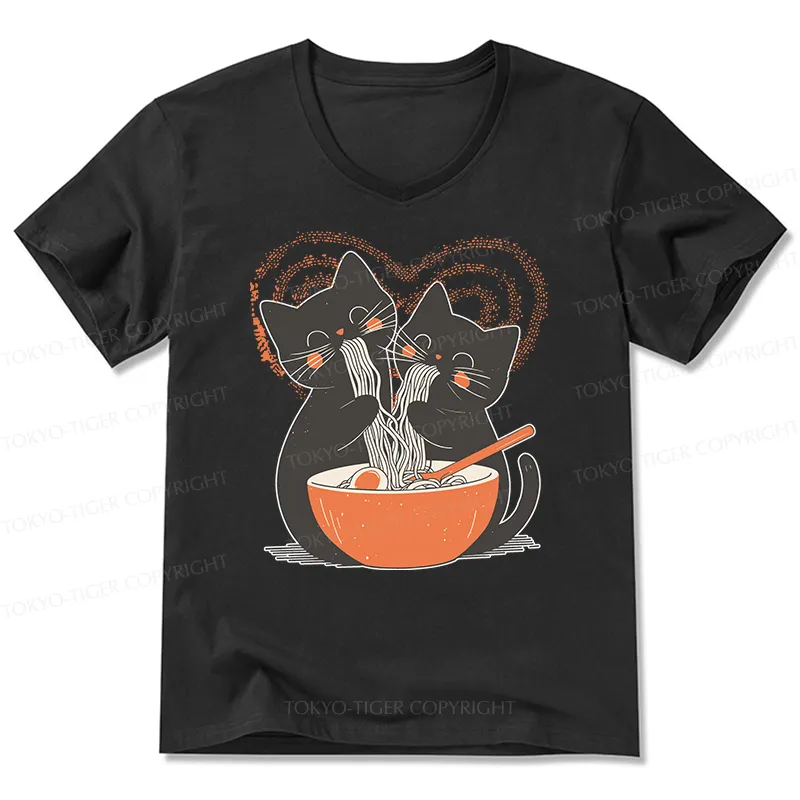 Tokyo-Tiger Let's Eat Ramen Together V-Neck Classic T-Shirt
