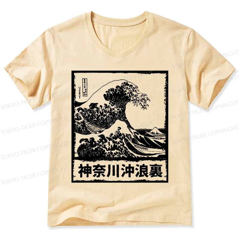 Tokyo-Tiger Legendary Wave V-Neck Classic T-Shirt