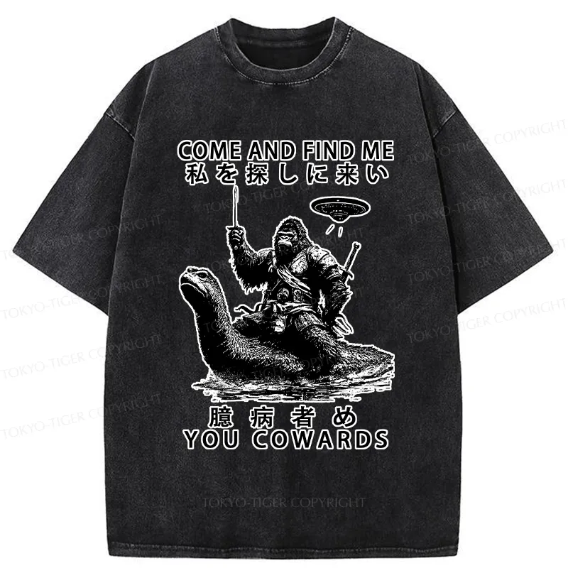 Tokyo-Tiger Can You Find Us Washed T-Shirt