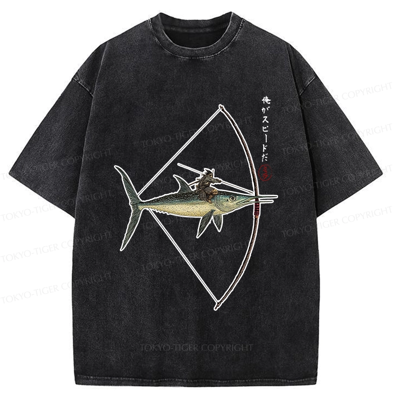 Tokyo-Tiger I Am Speed Washed T-Shirt