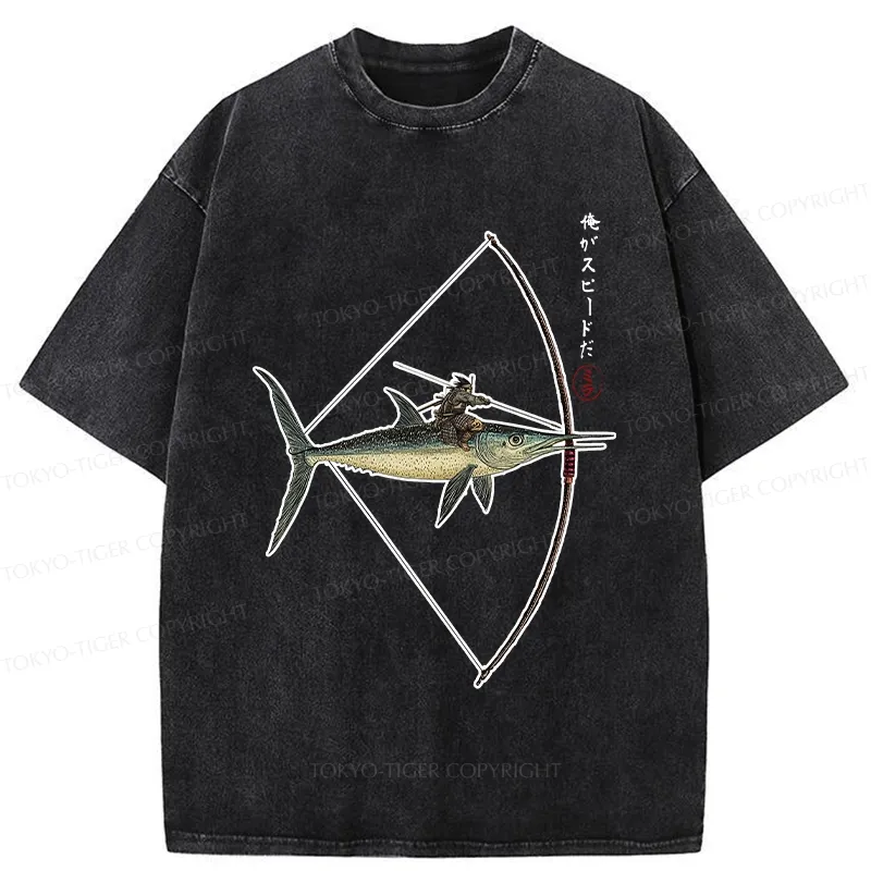 Tokyo-Tiger I Am Speed Washed T-Shirt