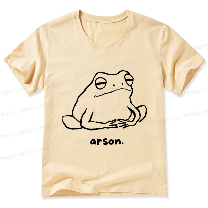 Tokyo-Tiger Japan Arsonist Frog V-Neck Classic T-Shirt