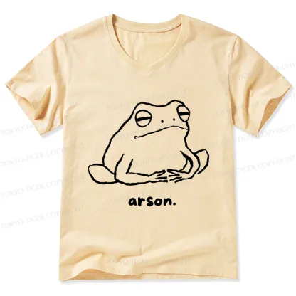 Tokyo-Tiger Japan Arsonist Frog V-Neck Classic T-Shirt