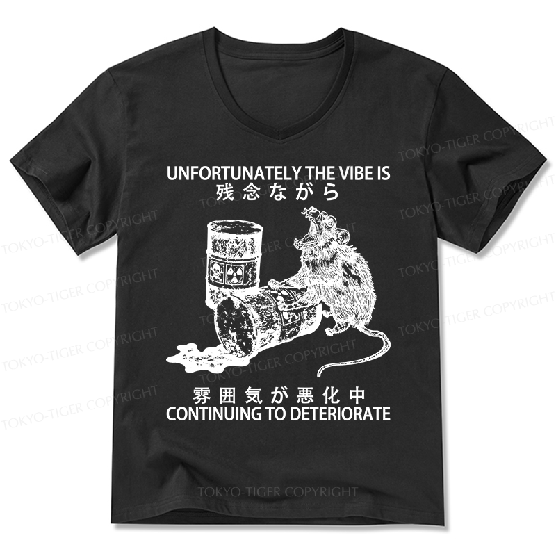 Tokyo-Tiger The Vibe Is Continuing To Deteriorate V-Neck Classic T-Shirt