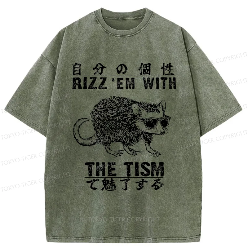 Tokyo-Tiger Handsome Mouse Washed T-Shirt