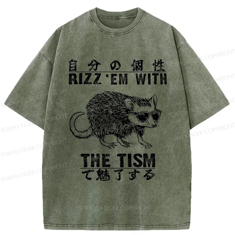 Tokyo-Tiger Japan Bonsai Washed T-Shirt Sale