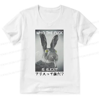 Tokyo-Tiger Who Is Alice? V-Neck Classic T-Shirt