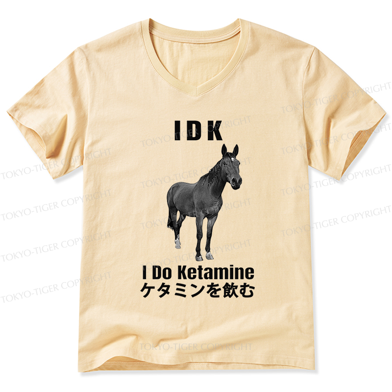 Tokyo-Tiger IDK I Do Ketamine V-Neck Classic T-Shirt