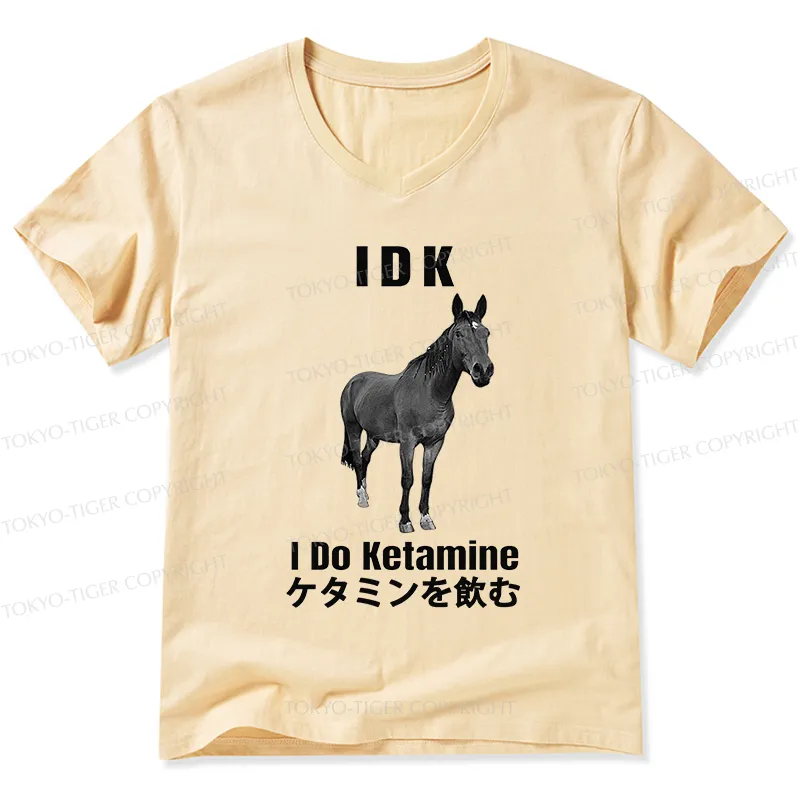 Tokyo-Tiger IDK I Do Ketamine V-Neck Classic T-Shirt