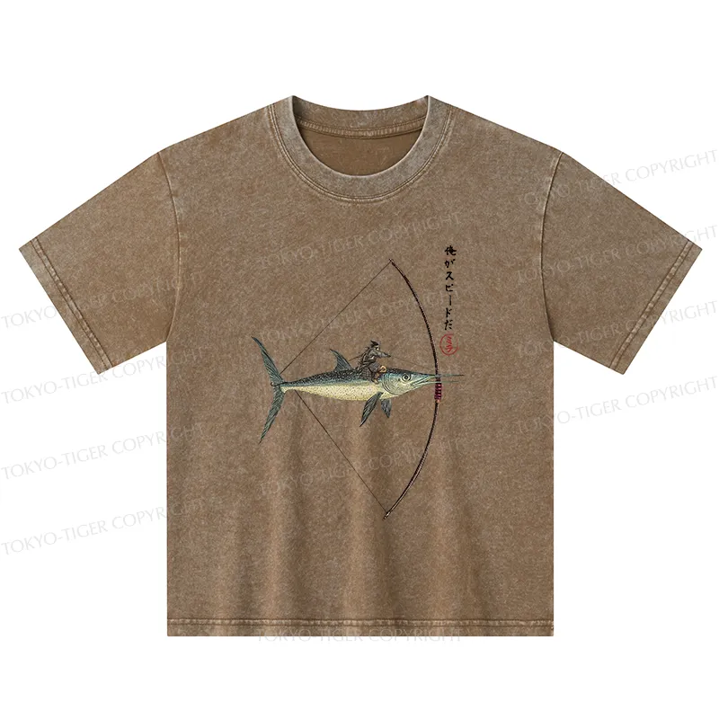 Tokyo-Tiger I Am Speed Kids Washed T-Shirt