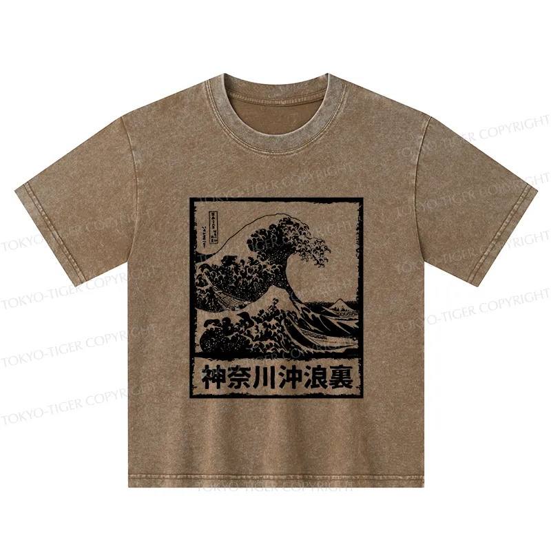 Tokyo-Tiger Legendary Wave Kids Washed T-Shirt