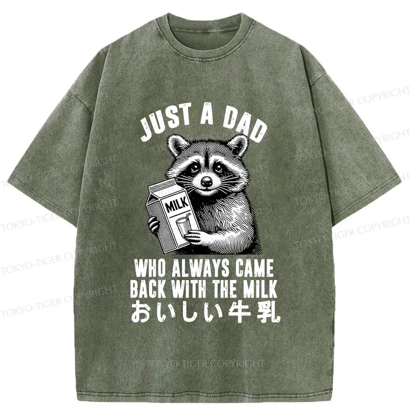 Tokyo-Tiger Father Brings Milk Washed T-Shirt