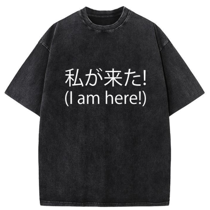 Tokyo-Tiger I'm Here Washed T-Shirt