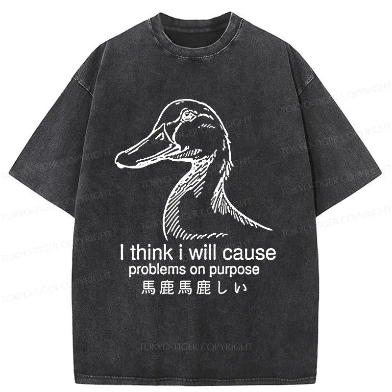 Tokyo-Tiger Silly Goose Washed T-Shirt