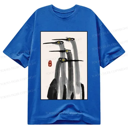 Tokyo-Tiger Japanese Crane Poster Classic T-Shirt