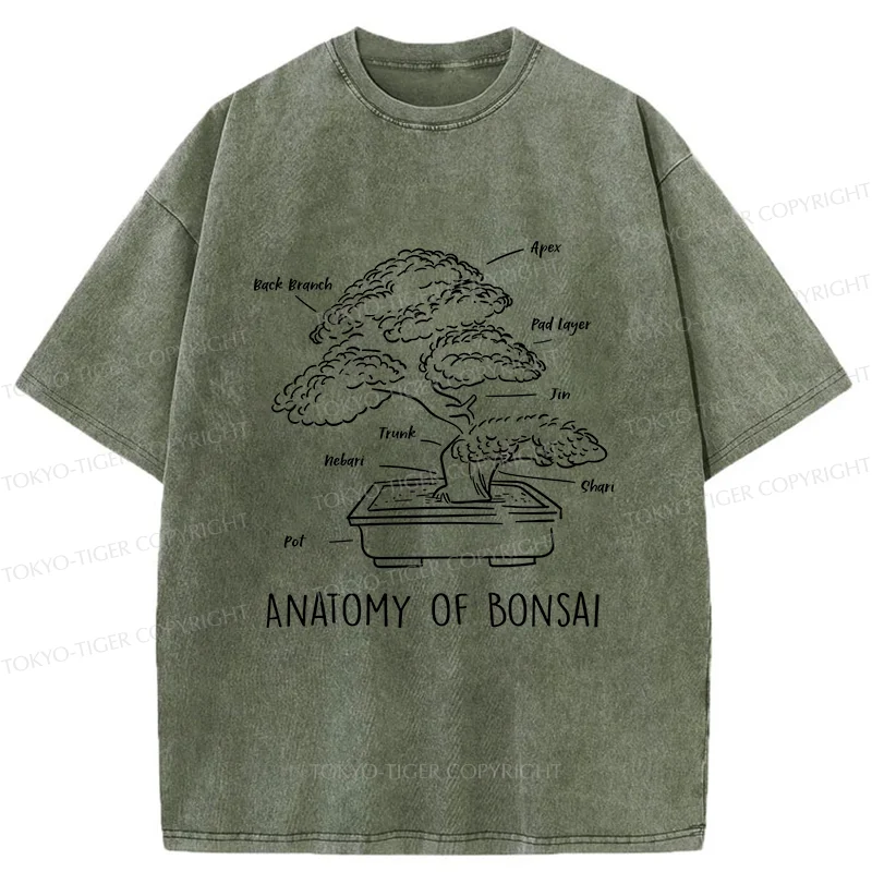 Tokyo-Tiger Anatomy Of A Bonsai Washed T-Shirt