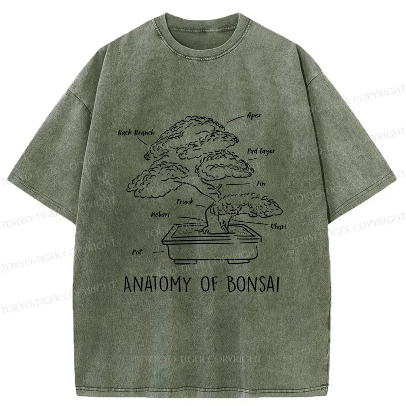 Tokyo-Tiger Anatomy Of A Bonsai Washed T-Shirt