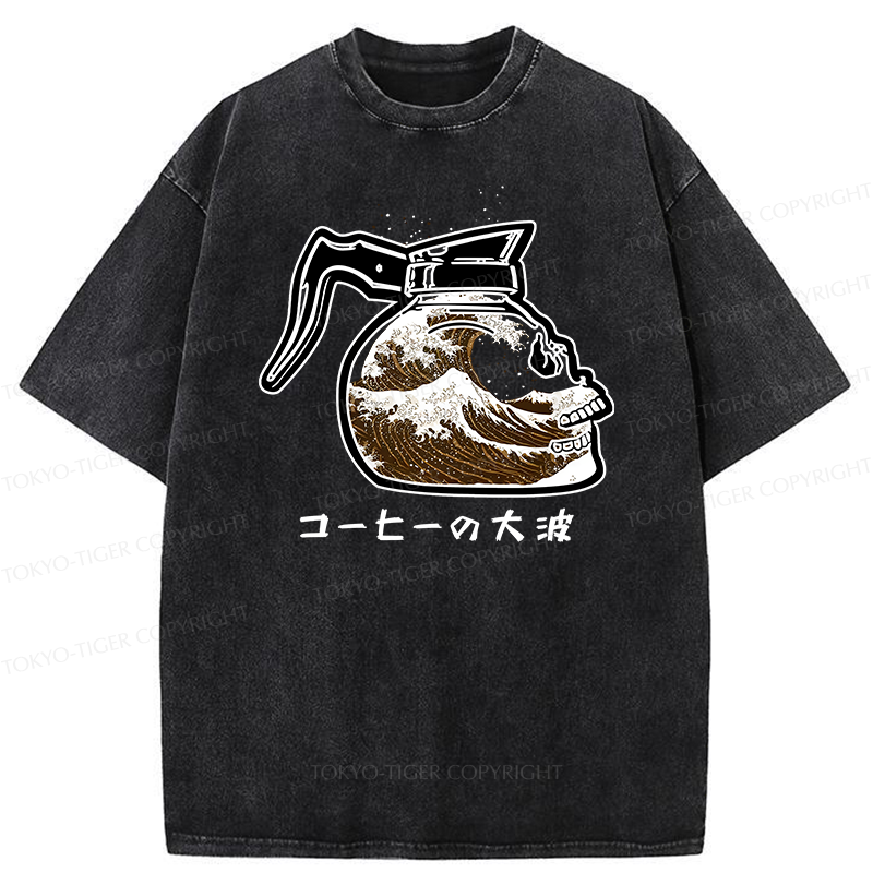 Tokyo-Tiger The Skeleton Contains Waves Washed T-Shirt
