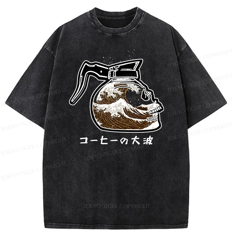 Tokyo-Tiger The Skeleton Contains Waves Washed T-Shirt