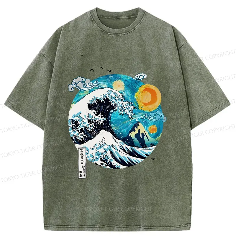 Tokyo-Tiger Japan Bonsai Washed T-Shirt Sale
