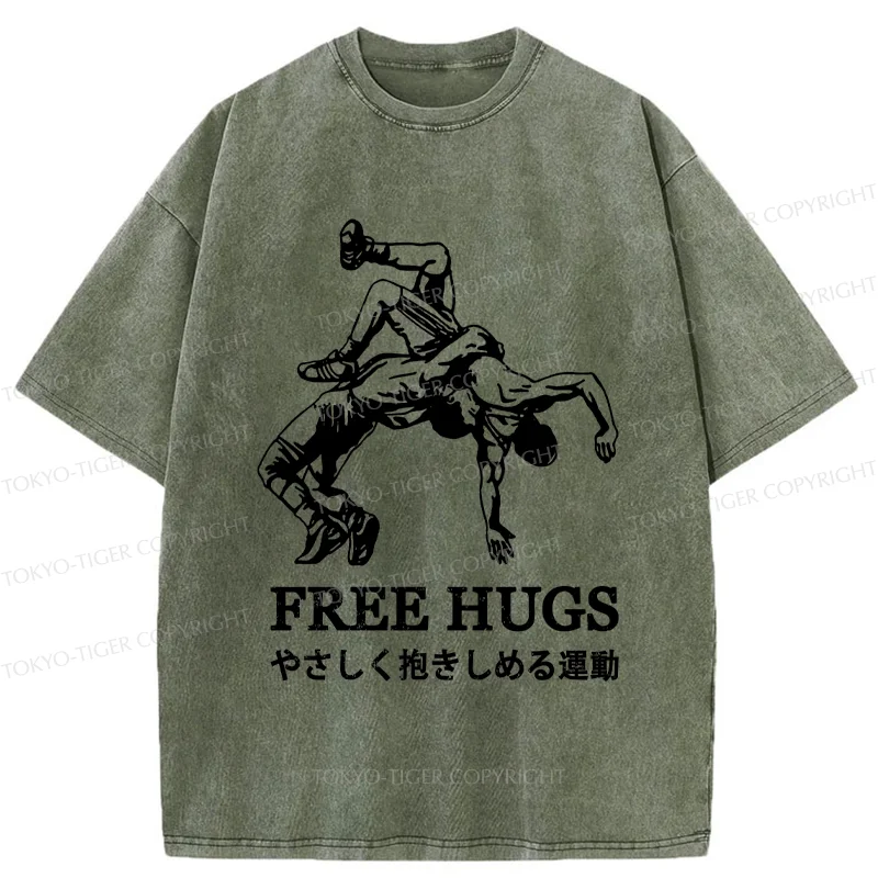 Tokyo-Tiger Interesting Jiu-Jitsu Washed T-Shirt