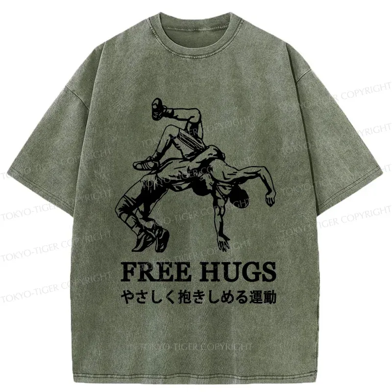 Tokyo-Tiger Interesting Jiu-Jitsu Washed T-Shirt