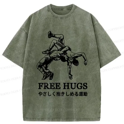 Tokyo-Tiger Interesting Jiu-Jitsu Washed T-Shirt
