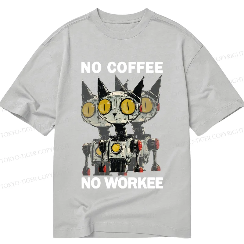 Tokyo-Tiger No Coffee No Workee Classic T-Shirt