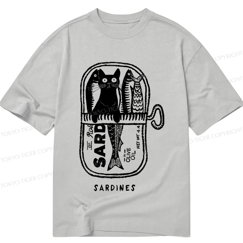 Tokyo-Tiger Cat Hiding In A Sardine Can Classic T-Shirt