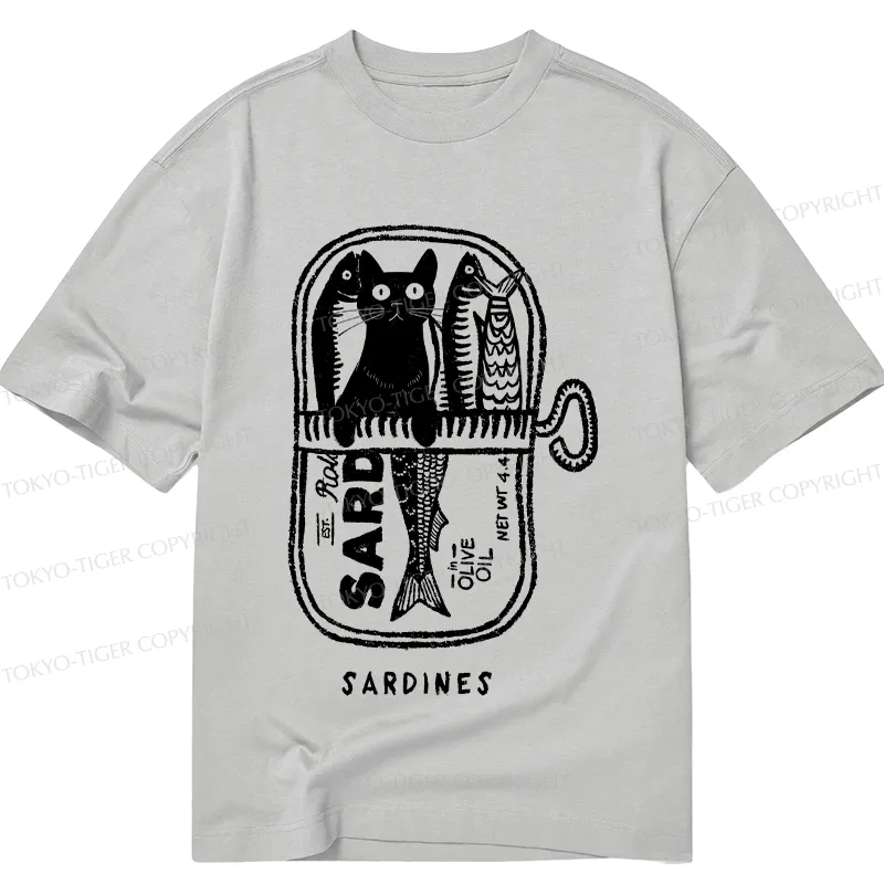 Tokyo-Tiger Cat Hiding In A Sardine Can Classic T-Shirt
