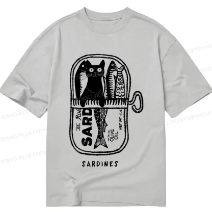 Tokyo-Tiger Cat Hiding In A Sardine Can Classic T-Shirt
