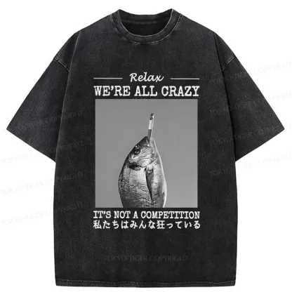 Tokyo-Tiger It's Not A Competition Washed T-Shirt