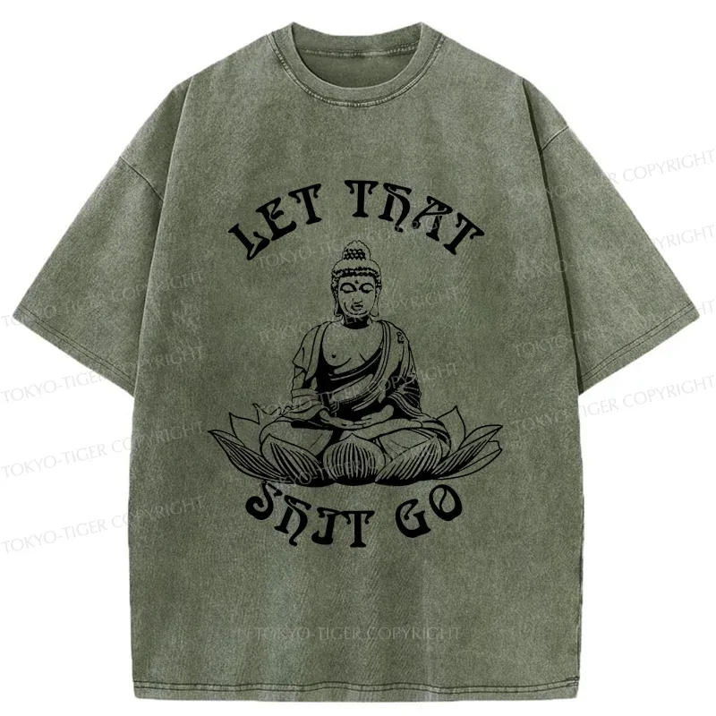 Tokyo-Tiger Interesting Buddhai Washed T-Shirt