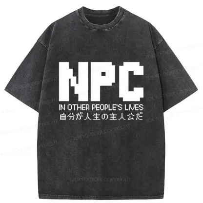 Tokyo-Tiger You Are The Protagonist Washed T-Shirt