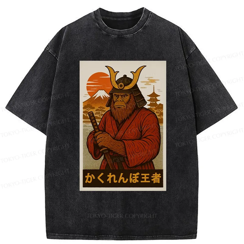 Tokyo-Tiger Hide And Seek Champion Bigfoot Washed T-Shirt