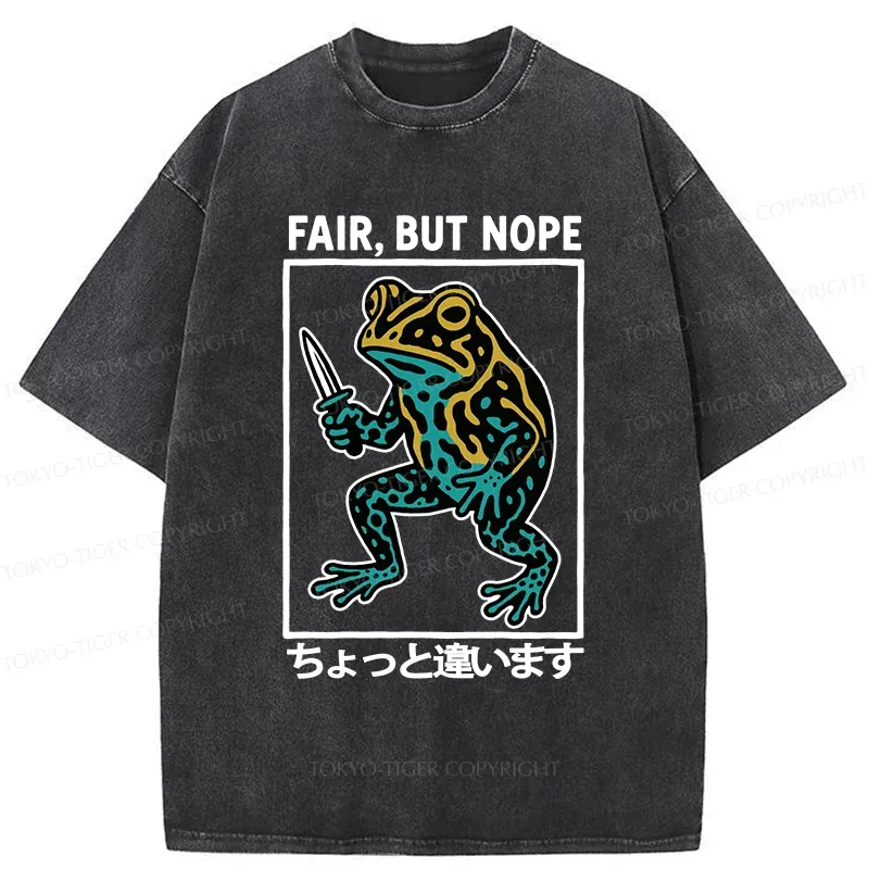 Tokyo-Tiger Rebellious Frog Washed T-Shirt