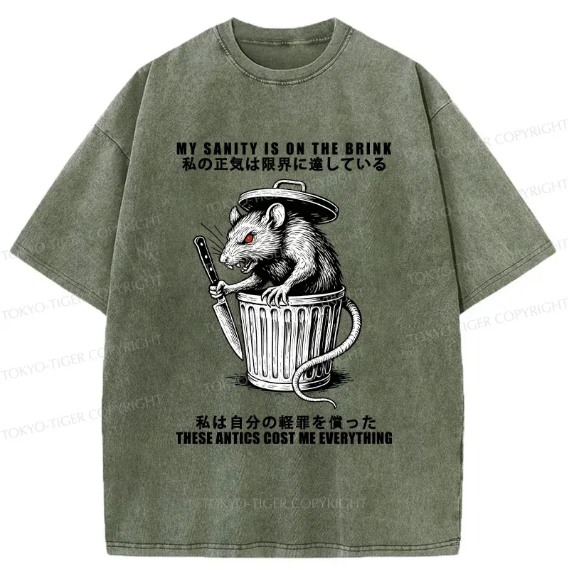 Tokyo-Tiger Revenge Of The Mouse Washed T-Shirt