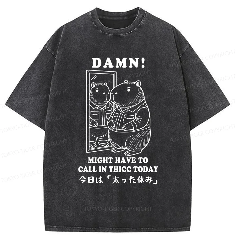 Tokyo-Tiger Fatty's Day Off Washed T-Shirt