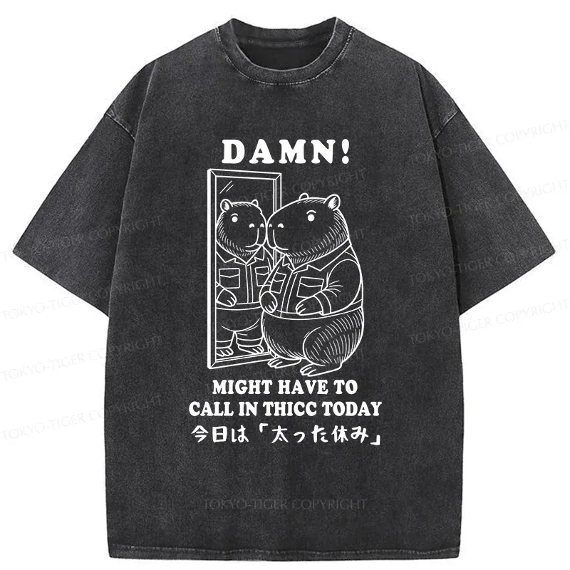 Tokyo-Tiger Fatty's Day Off Washed T-Shirt