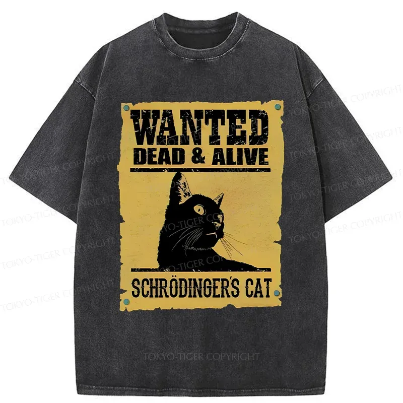 Tokyo-Tiger Wanted Cat Washed T-Shirt