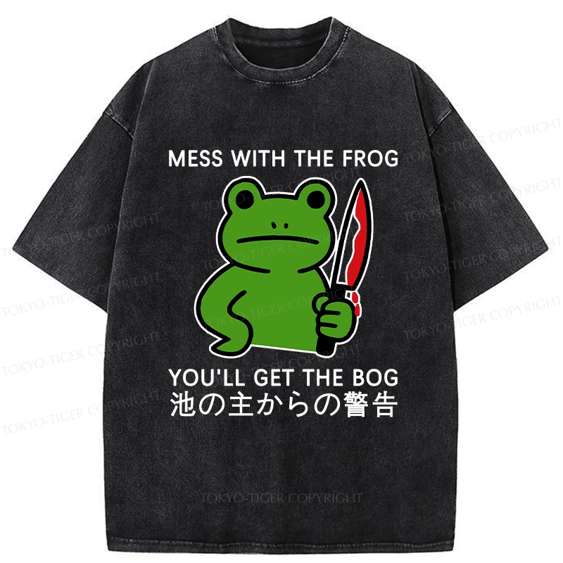 Tokyo-Tiger Don't Mess With The Frog Washed T-Shirt