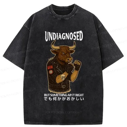 Tokyo-Tiger Undiagnosed But Something Ain't Right Washed T-Shirt