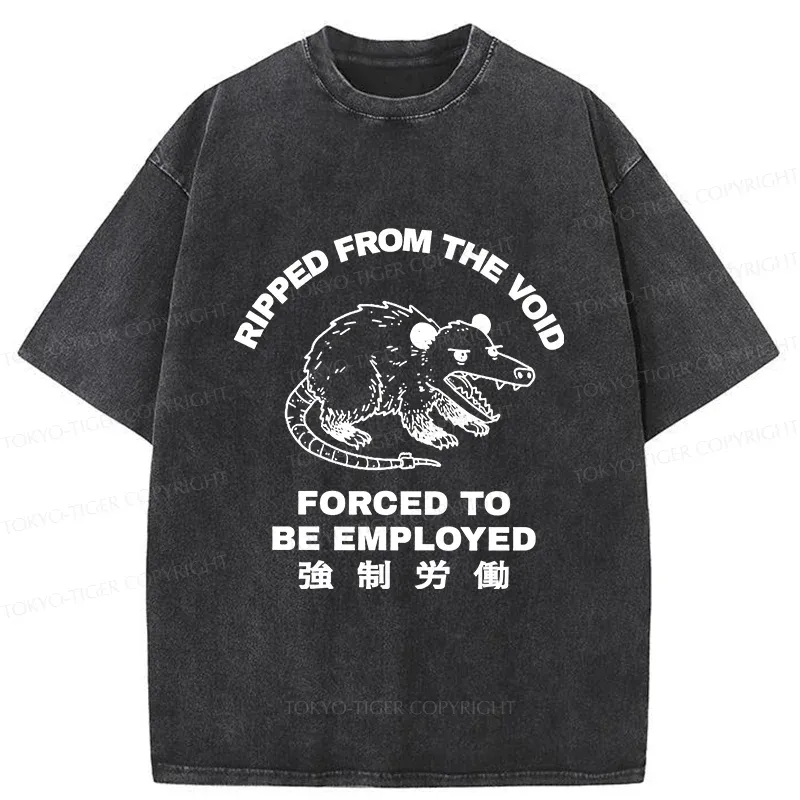 Tokyo-Tiger Forced Labor Possum Washed T-Shirt