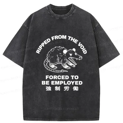 Tokyo-Tiger Forced Labor Possum Washed T-Shirt